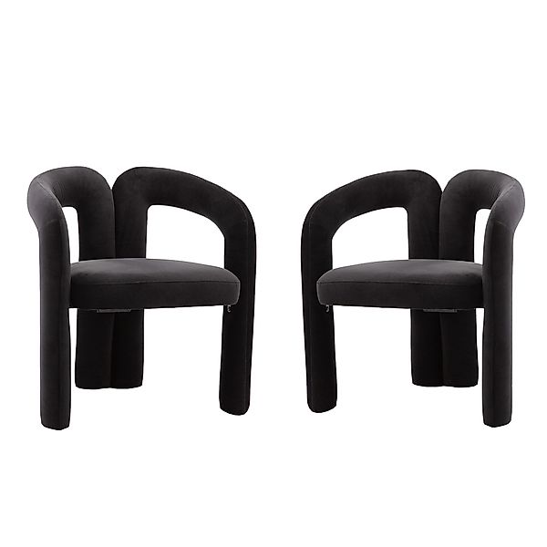 KLAM HOME Esszimmerstuhl Samt moderne Design günstig online kaufen