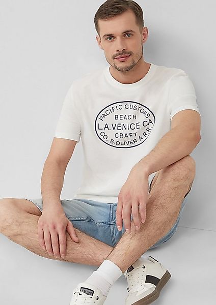 s.Oliver Kurzarmshirt T-Shirt T-Shirt mit Crew Neck und Frontprint günstig online kaufen