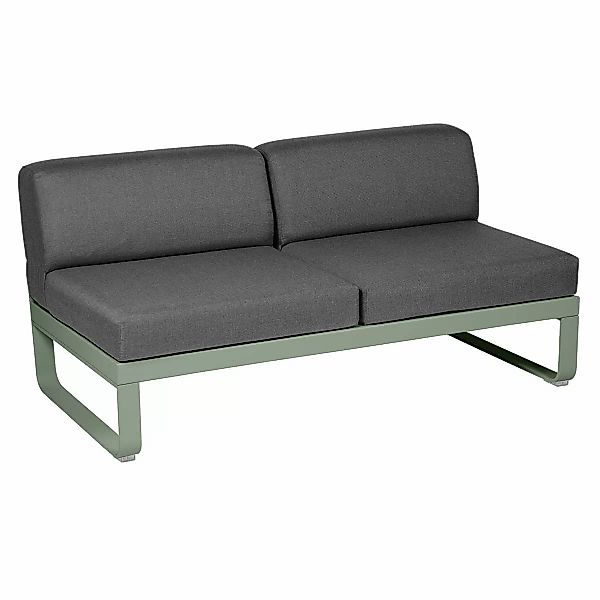 Bellevie Lounge 2-Sitzer Modul 82 Kaktus A3 Graphitgrau Mitte günstig online kaufen