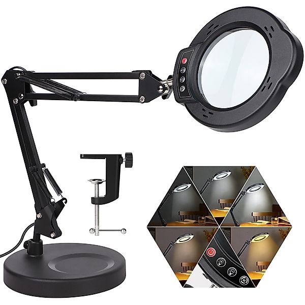 QUBEBU LED Schreibtischlampe 10X Lupe LED günstig online kaufen
