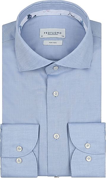Profuomo Hemd Structure Hellblau  - Größe 38 günstig online kaufen