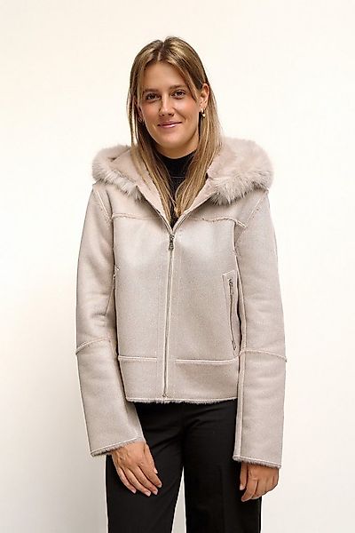 FUNK since 1776 Lederimitatjacke Kurzjacke aus Lederimitat mit Kapuze und K günstig online kaufen