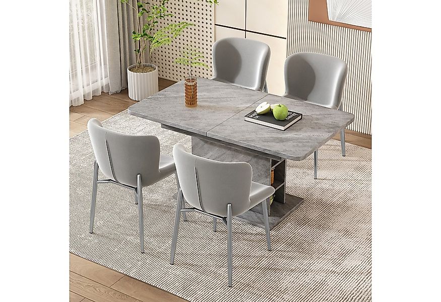 Flieks Esszimmerstuhl (Set, 4 St), 4er Set Polsterstuhl Wohnzimmer Schalens günstig online kaufen