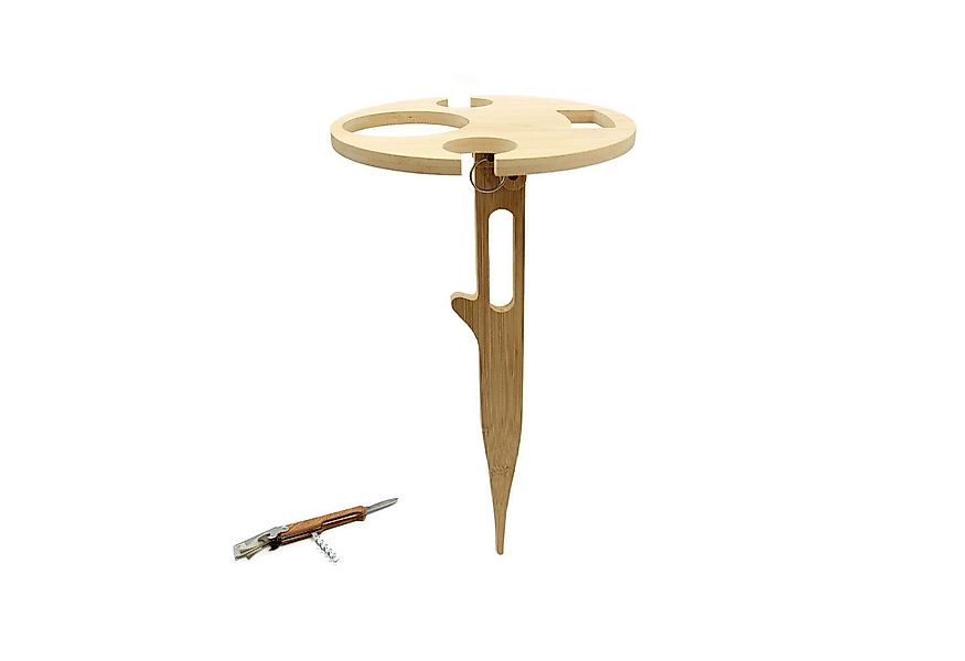 UNUS GARDEN Klapptisch Weinhalter klappbar,Weintisch aus Bambus (2-St., UNU günstig online kaufen