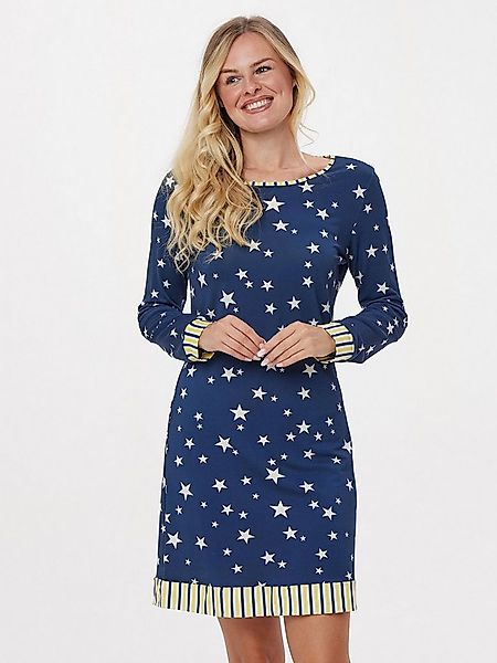 MONACO blue Langarmshirt Sleepshirt im Alloverdruck günstig online kaufen