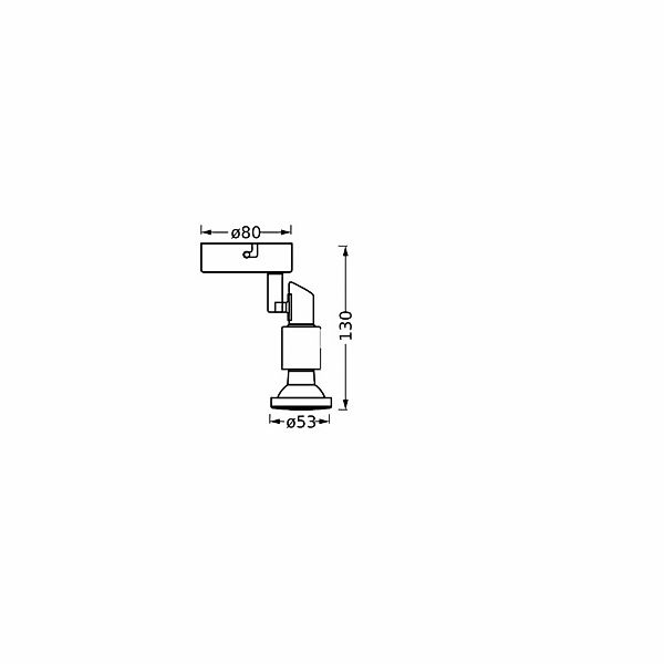 OSRAM Deckenstrahler, schwarz 1-flg. Metall GU10-LED 927 dim günstig online kaufen