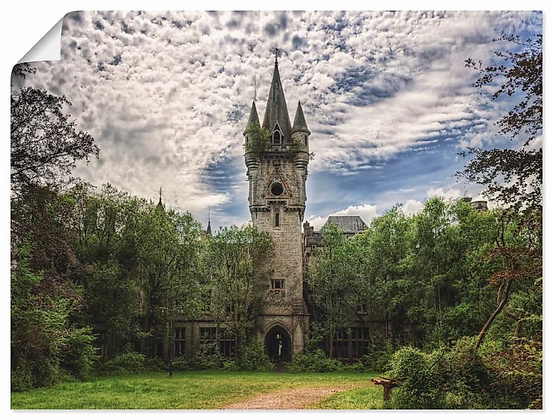 Artland Wandbild "Verlassenes Schloß Chateau - Lost Place", Gebäude, (1 St. günstig online kaufen