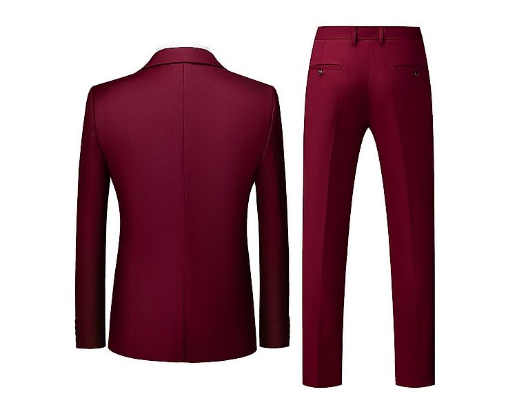 Allthemen Anzug Herren Slim Fit Hochzeitanzug mit einem Knopf Herrenanzug S günstig online kaufen