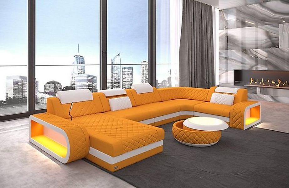 Sofa Dreams Wohnlandschaft Couch Stoff Sofa Berlin U Form Polster Stoffsofa günstig online kaufen