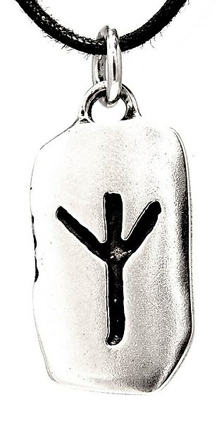 Kiss of Leather Kettenanhänger Rune Runen Ketten Anhänger Silber Buchstabe günstig online kaufen