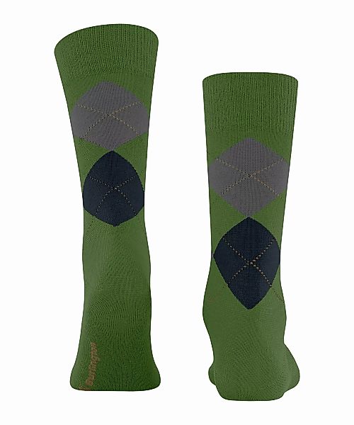 Burlington Edinburgh Herren Socken, 40-46, Grün, Argyle, Schurwolle, 21182- günstig online kaufen