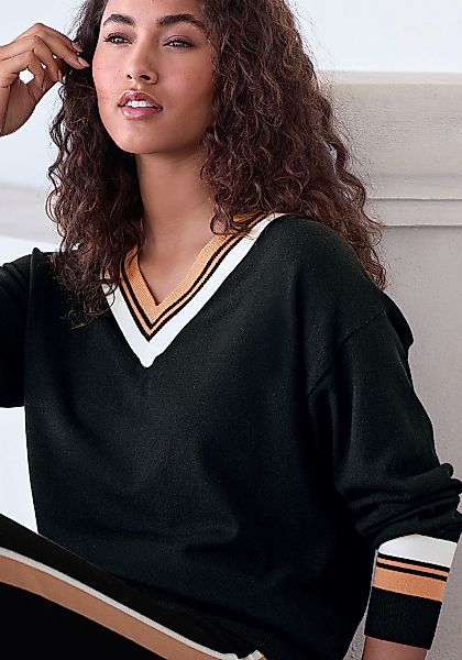 French Connection Strickpullover, mit Kontraststreifen günstig online kaufen