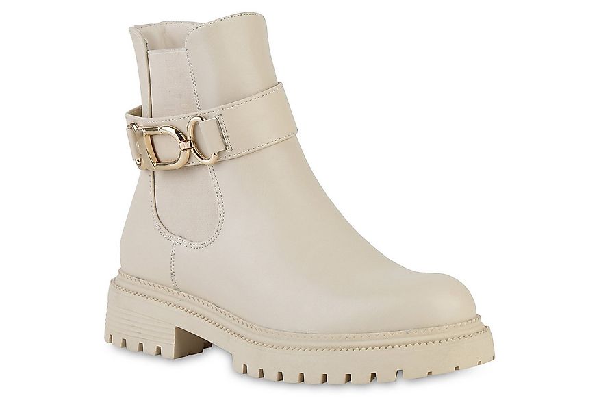 VAN HILL 841324 Bikerboots Damen Leicht Gefüttert Biker Boots Stiefelette P günstig online kaufen