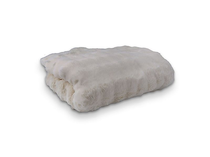 Wohndecke Fair De Luxe Kuscheldecke 100% Polyester, Plaid/Wohndecke, Natur, günstig online kaufen