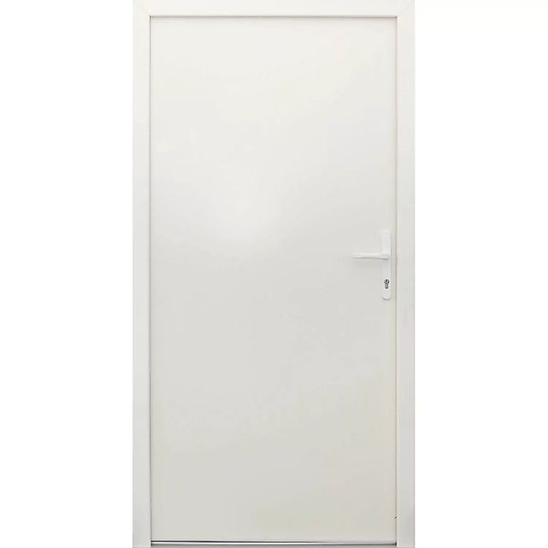 Stahl-Nebeneingangstür NS1 Weiß Nach Innen Öffnend 98 x 198 cm Anschlag R günstig online kaufen