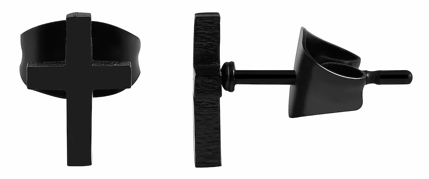 Adelia´s Paar Ohrhänger "Unisex Ohrringe – Ohrstecker Kreuz aus Edelstahl" günstig online kaufen