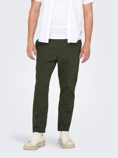 ONLY & SONS Stoffhose "ONSLINUS CROP 0007 COT LIN PNT NOOS" mit Leinen günstig online kaufen