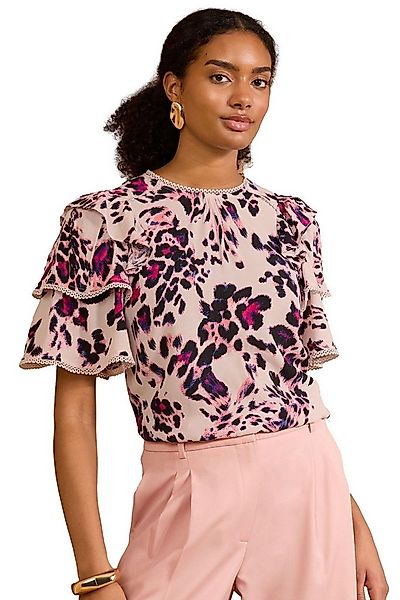 Love & Roses Kurzarmbluse Love & Roses Kurzarmbluse mit rundem Ausschnitt ( günstig online kaufen