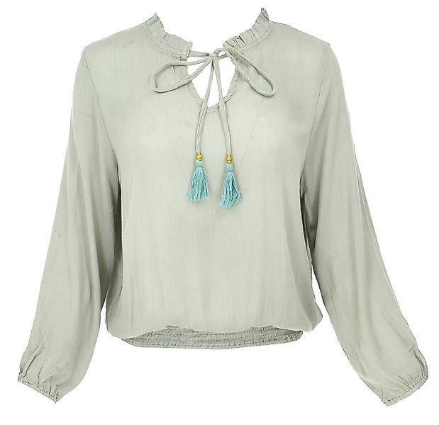 Guru-Shop Longbluse Schlupfpbluse Boho chic, luftige Langarmbluse -.. alter günstig online kaufen