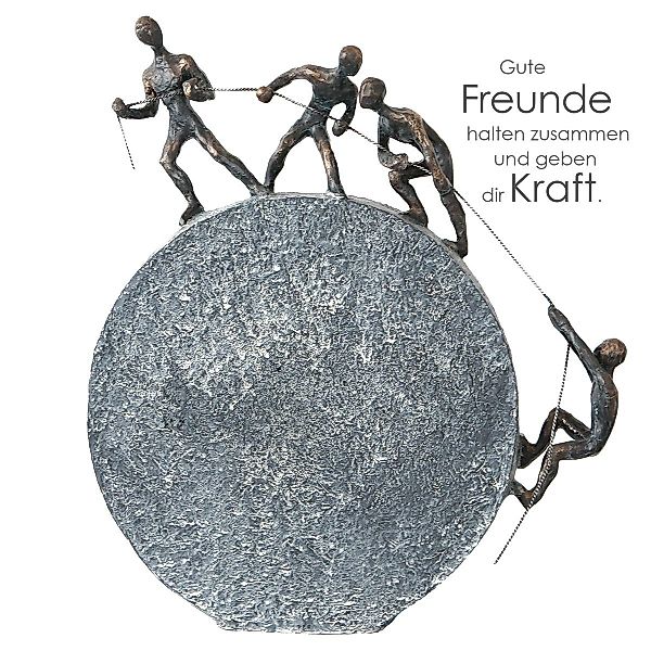 GILDE Dekoobjekt Skulptur GUTE FREUNDE halten günstig online kaufen
