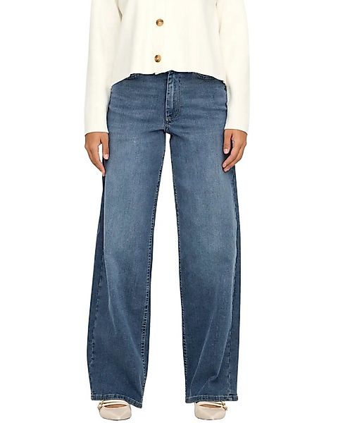 ONLY Weite Jeans Moderne Wide-Fit-Jeans mit hohem Bund und geradem Bein günstig online kaufen