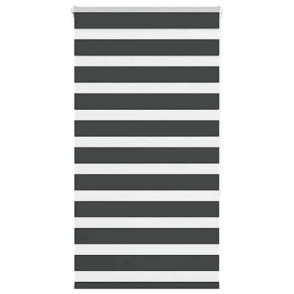 vidaXL Doppelrollo Schwarz 85x150 cm Stoffbreite 80,9 cm Polyester 4014232 günstig online kaufen