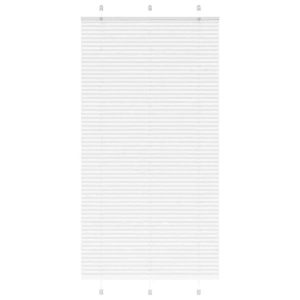 vidaXL Plissee Weiß 110x200 cm Stoffbreite 109,4 cm Polyester 4015519 günstig online kaufen