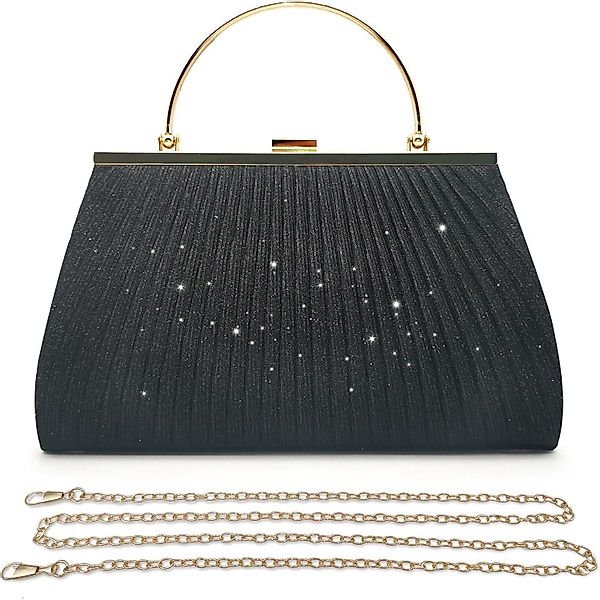LuxusKollektion Clutch Kleine Glitzer Clutch Tasche günstig online kaufen
