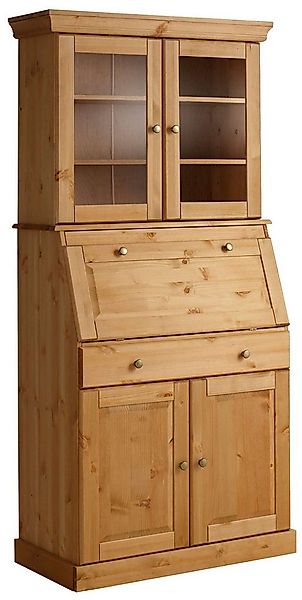 OTTO home Sekretär Rosi im Landhausstil, Schreibtisch aus Massivholz, mit V günstig online kaufen