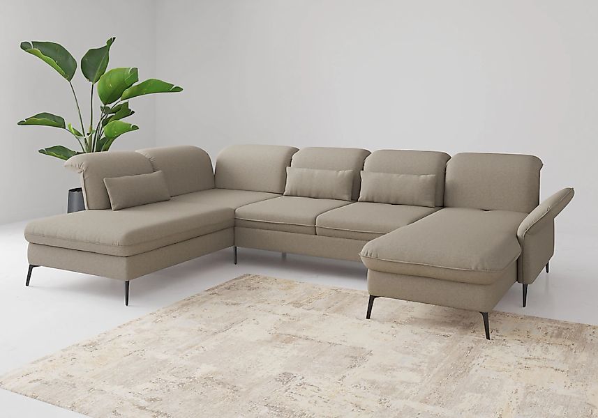 sit&more Wohnlandschaft "Emely", mit Sitztiefenverstellung optional mit Bet günstig online kaufen