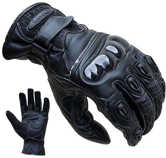 PROANTI Motorradhandschuhe aus Leder, kurz geschnitten günstig online kaufen