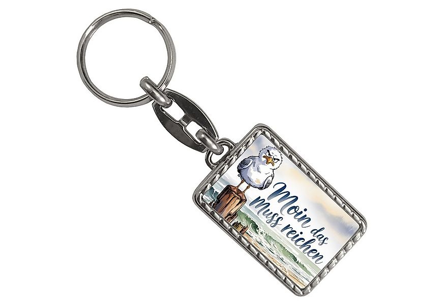 speecheese Schlüsselanhänger Möwe Aquarell Moin Spruch Schlüsselanhänger mi günstig online kaufen