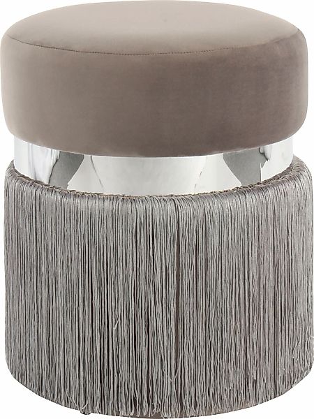 Kayoom Sitzhocker "Hocker Rebecca 925, Sitzpouf in runder Form,mit samtigem günstig online kaufen