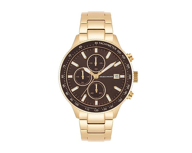 Spears & Walker Chronograph gelbgold günstig online kaufen