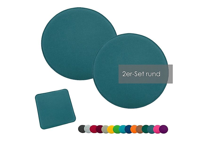 heimtexland Sitzkissen Filz Sitzauflage Stuhlkissen Bankkissen abwaschbar, günstig online kaufen