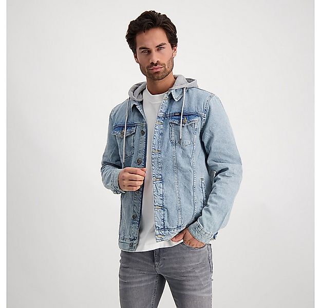 CARS JEANS Jeansjacke Jeansjacke mit abnehmbarer Kapuze in Stone Bleached u günstig online kaufen