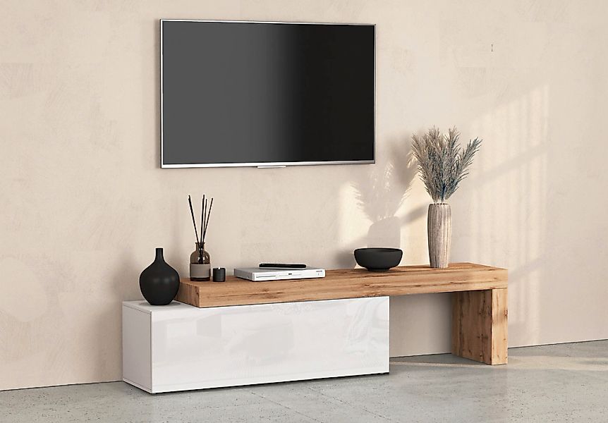 INOSIGN Lowboard "Chronos TV-Board, T-Schrank" Breite verstellbar von 180 b günstig online kaufen