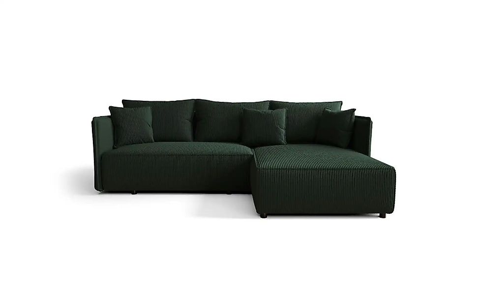 Ecksofa  Milano ¦ grün ¦ Maße (cm): B: 245 H: 85 Polstermöbel > Sofas > 3-S günstig online kaufen