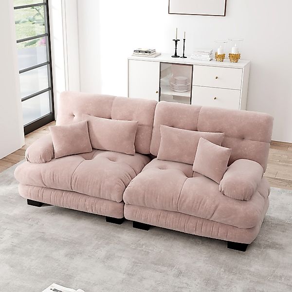 Odikalo 2-Sitzer Schlafsofa Polstersofa Ecksofa, Cloud günstig online kaufen