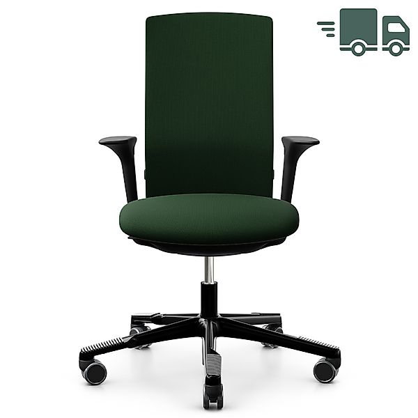 HAG FUTU 1200 S | Polsterrücken Forest | 2D Armlehnen | Gestell schwarz günstig online kaufen