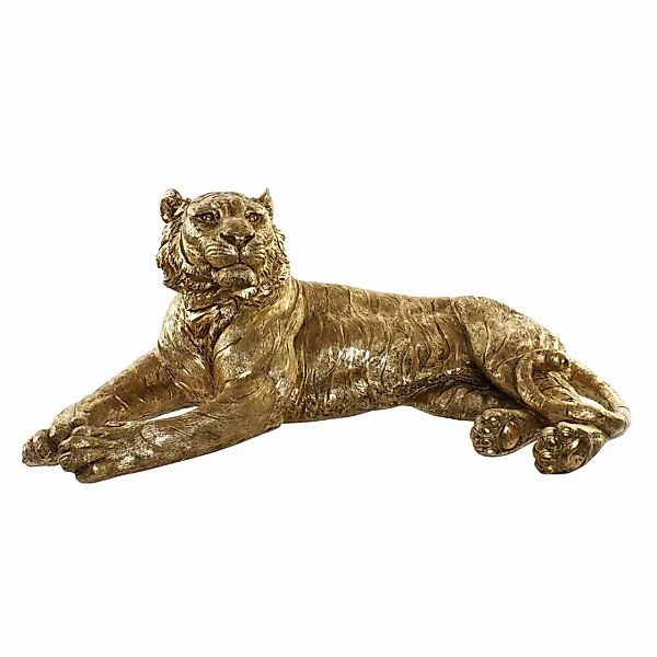 Deko-figur Dkd Home Decor Tiger Golden Harz (106 X 57 X 44 Cm) günstig online kaufen