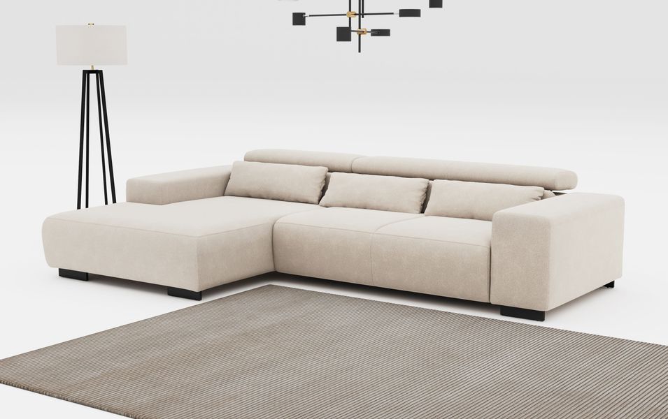 COTTA Ecksofa Side L-Form, mit Kopfteilverstellung günstig online kaufen
