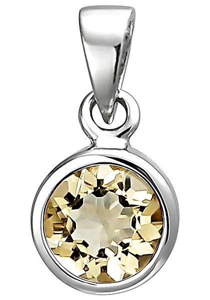 JOBO Kettenanhänger Anhänger mit Citrin, 925 Silber günstig online kaufen