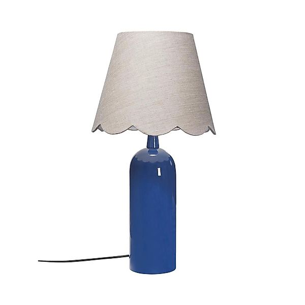 PR Home Carter Textil Tischlampe Blau, Beige E27 46cm günstig online kaufen