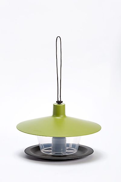 PLASTIA Vogelhaus Plastia Vogelfutterhaus Finch grün-grau günstig online kaufen