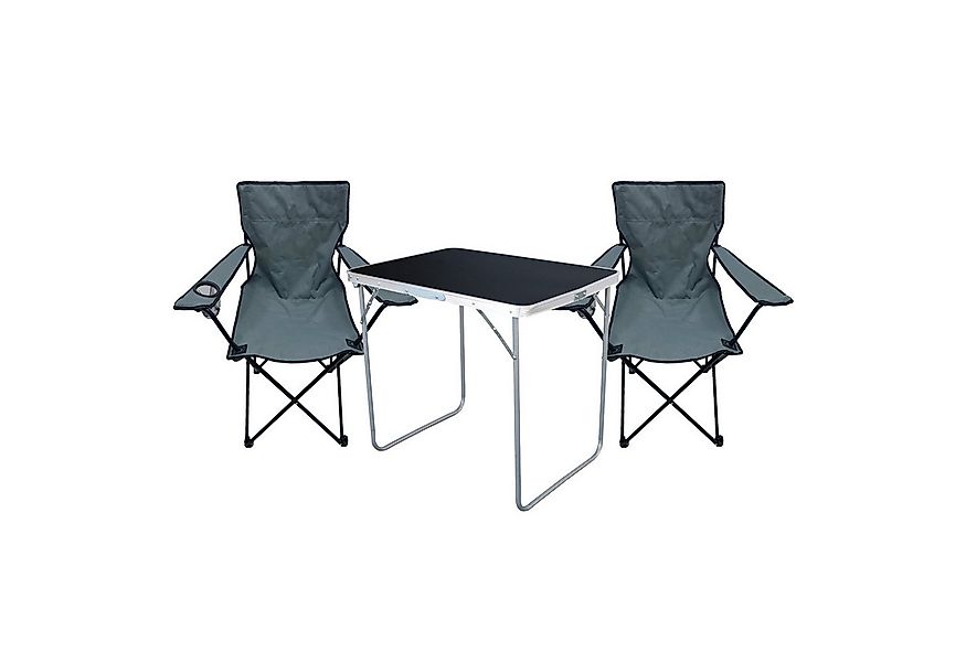 Mojawo Essgruppe 3-tlg Camping Set Gartenmöbel Campingtisch 2 Campingstuhl günstig online kaufen