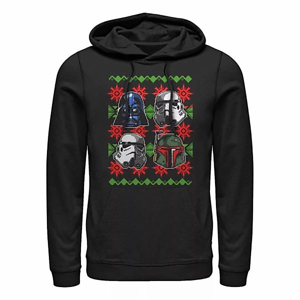 Star Wars - Gruppe Holiday Faces - Weihnachten - Unisex Hoodie günstig online kaufen