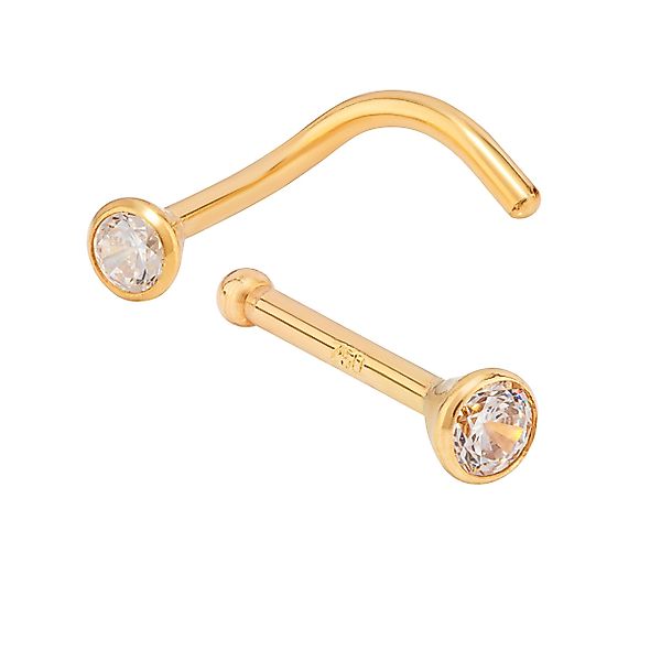 NKlaus Nasenpiercing Nasenpiercing 750 Gold 18 günstig online kaufen