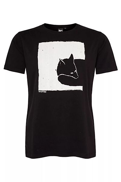 Fox In a Box Men T-shirt Aus Biobaumwolle Ilp06 - Black günstig online kaufen
