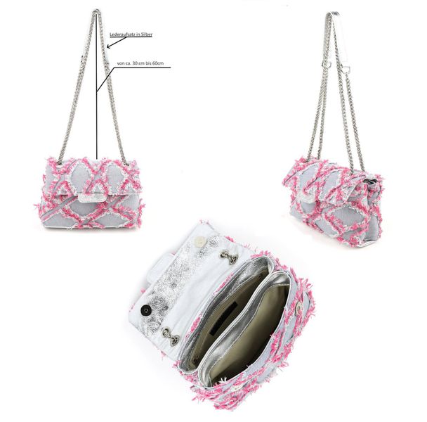 ITALYSHOP24 Schultertasche MADE IN ITALY Damen günstig online kaufen